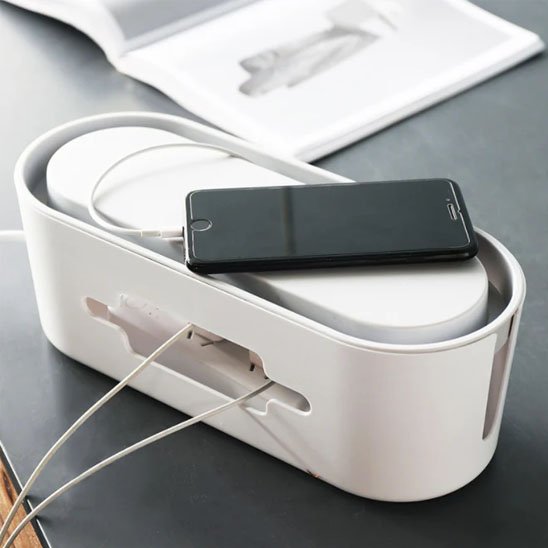 Boite rangement cable | OrganizeDesk - Design Rêver