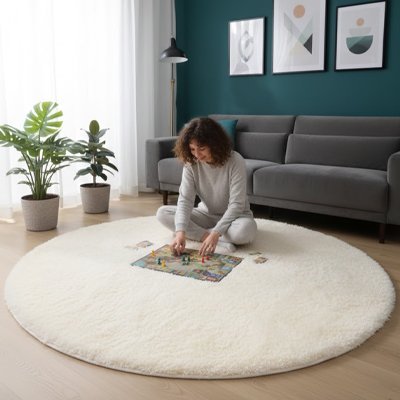 Tapis rond salon | Design Moderne - Design Rêver