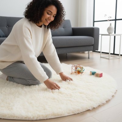 Tapis rond salon | Design Moderne - Design Rêver