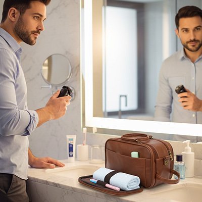 Trousse de toilette homme | Élégance Voyage - Design Rêver