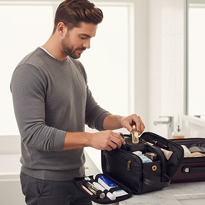 Trousse de toilette homme | Élégance Voyage - Design Rêver